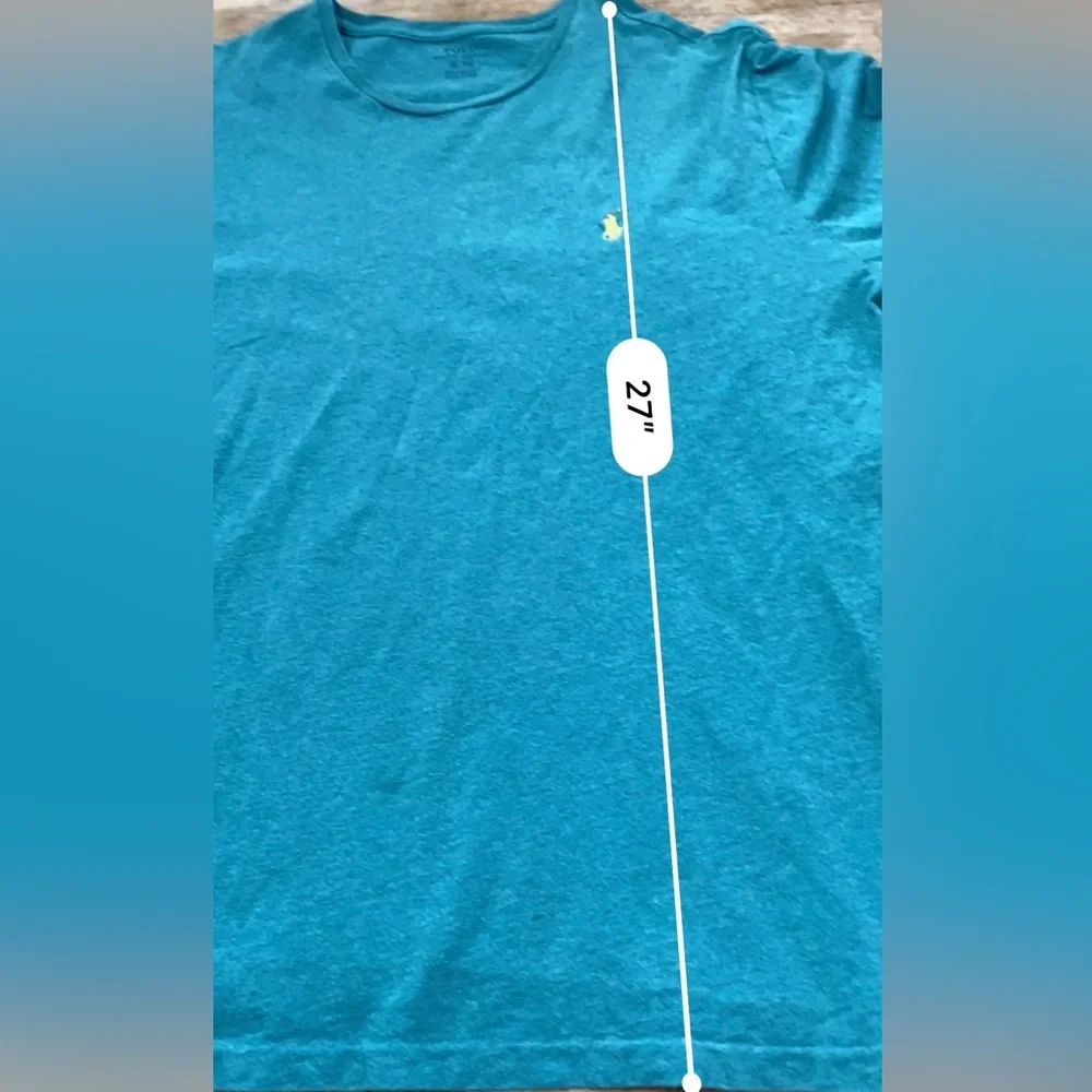 Polo by Ralph‎ Lauren Men’s XL Teal Green 100% Cotton Long Sleeve Tee
